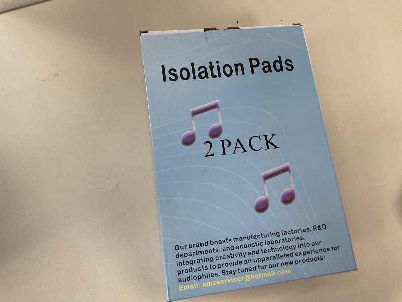 Photo 1 of 2 Pack Studio Monitor Isolation Pads, Innovative 3-layer Construction, Acoustic Speaker Isolation Pads, Angled Speaker Foam Stand, High Density Acoustic Foam, For 5"- 6" inch Speakers