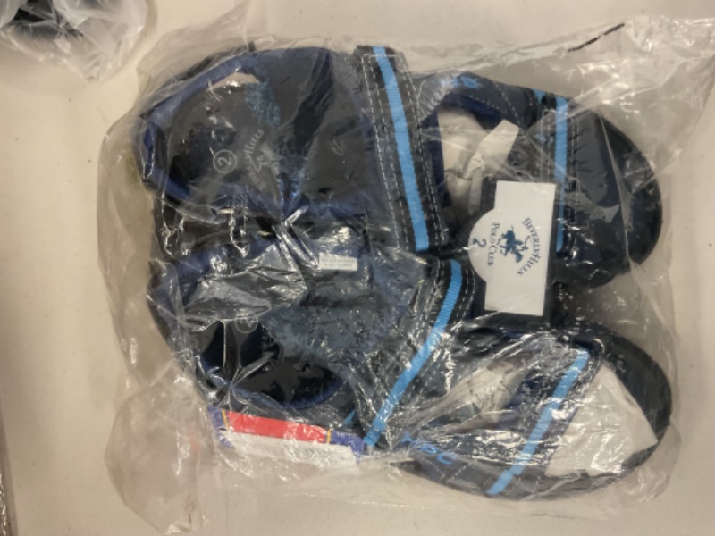 Photo 1 of Beverly Hills Boys Sports Active Sandals Open Toe Athletic Summer Shoe, Navy Blue, 2 Big Kid