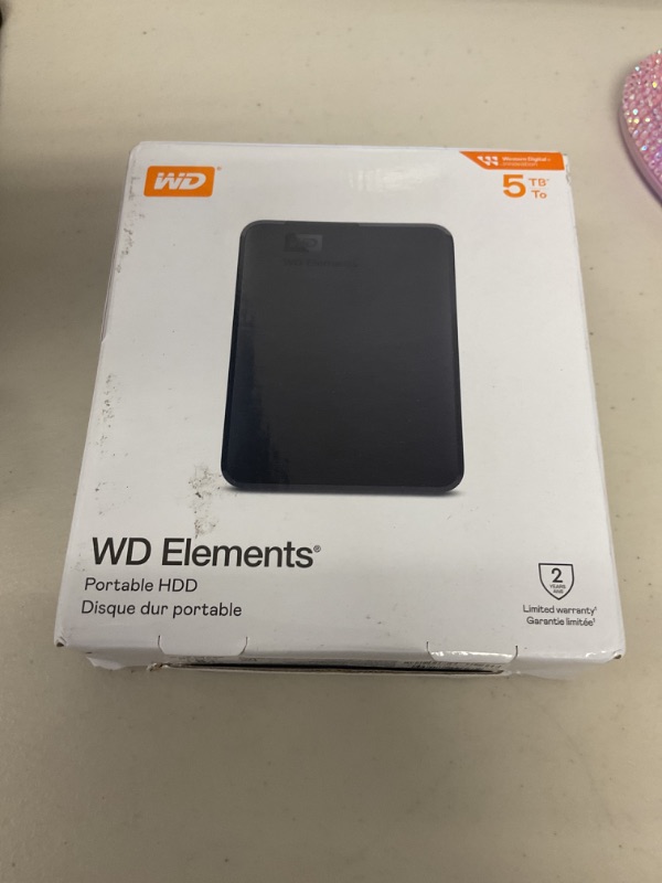 Photo 1 of WD 5TB Elements Portable External Hard Drive for Windows