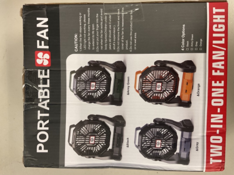 Photo 1 of CONBOLA Portable Fan Rechargeable, 25400mAh Cordless Battery Powered Fan with LED Lantern, USB C Battery Operated for Travel Bedroom Home Camping Tent Office Beach Desk Fishing Table