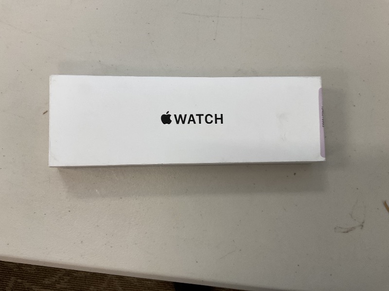 Photo 1 of Apple Watch SE (2nd Gen) [GPS 40mm] Smartwatch with Starlight Aluminum Case with Starlight Sport Band S/M. Fitness and Sleep Trackers, Crash Detection, Heart Rate Monitor, Retina Display