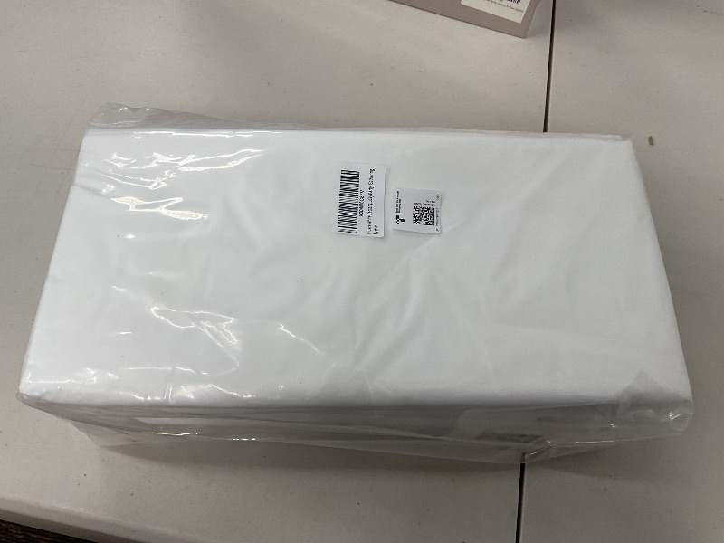 Photo 1 of White Rectangle Tablecloth - 54" x 108" Inch, 30 Pack, Table Cloth for Disposable Use, Table Cover for Holiday Party, Gathering