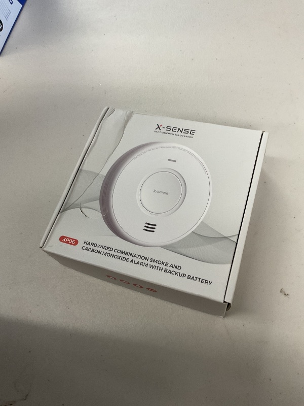 Photo 1 of X-Sense AC Hardwired Combination Smoke and Carbon Monoxide Detector, Hardwired Interconnected Smoke and CO Detector Alarm with Replaceable Battery Backup, XP06, 1-Pack