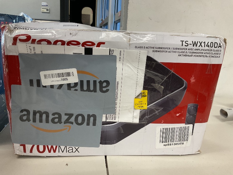 Photo 1 of Pioneer TS-WX140DA 8” x 5-1/4” Compact Active Subwoofer with Built in Amplifier, 170 Watts Max Power, EV Optimized Sub, 3 Listening Modes - Deep, Dynamic and Natural for Enhanced Car Audio