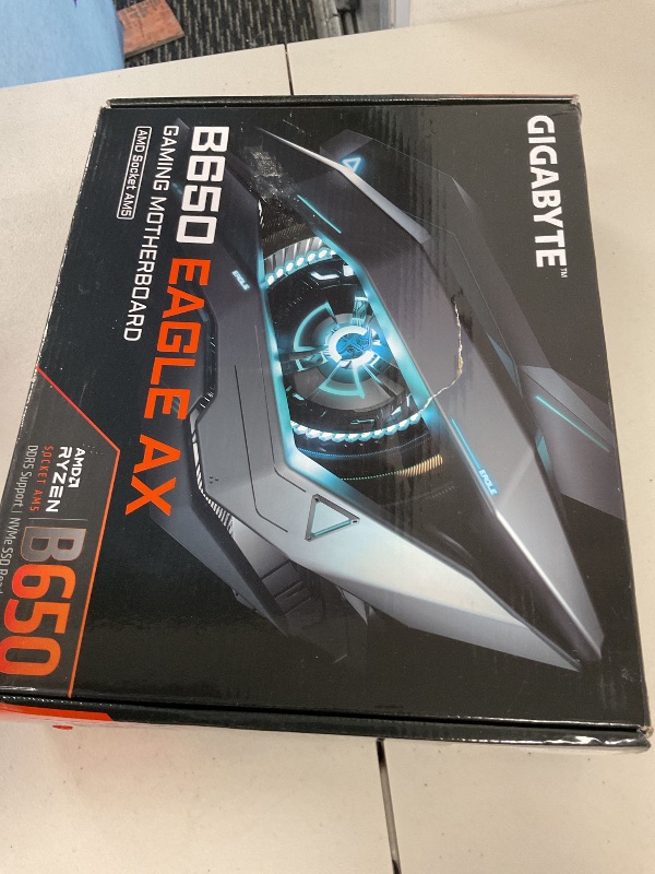 Photo 1 of GIGABYTE B650 Eagle AX AM5 LGA 1718 AMD B650 ATX, DDR5 Triple M.2, PCIe 5.0, USB 3.2 Gen2x2 Type-C, AMD Wi-Fi 6E, Realtek GbE LAN