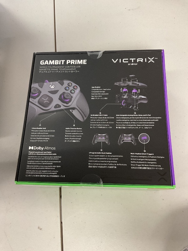 Photo 1 of Victrix Gambit Prime Wired Tournament Controller - Xbox Series X|S, Xbox One, and Windows 10/11 PC