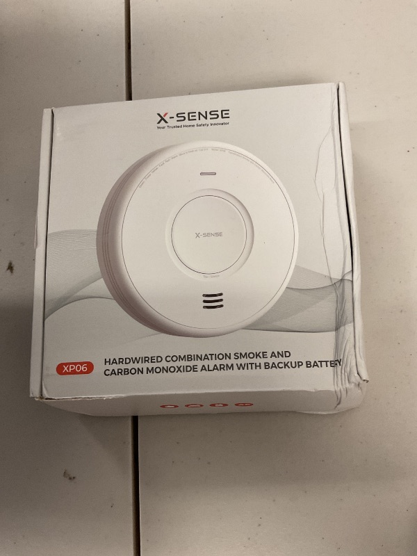Photo 1 of X-Sense AC Hardwired Combination Smoke and Carbon Monoxide Detector, Hardwired Interconnected Smoke and CO Detector Alarm with Replaceable Battery Backup, XP06, 1-Pack