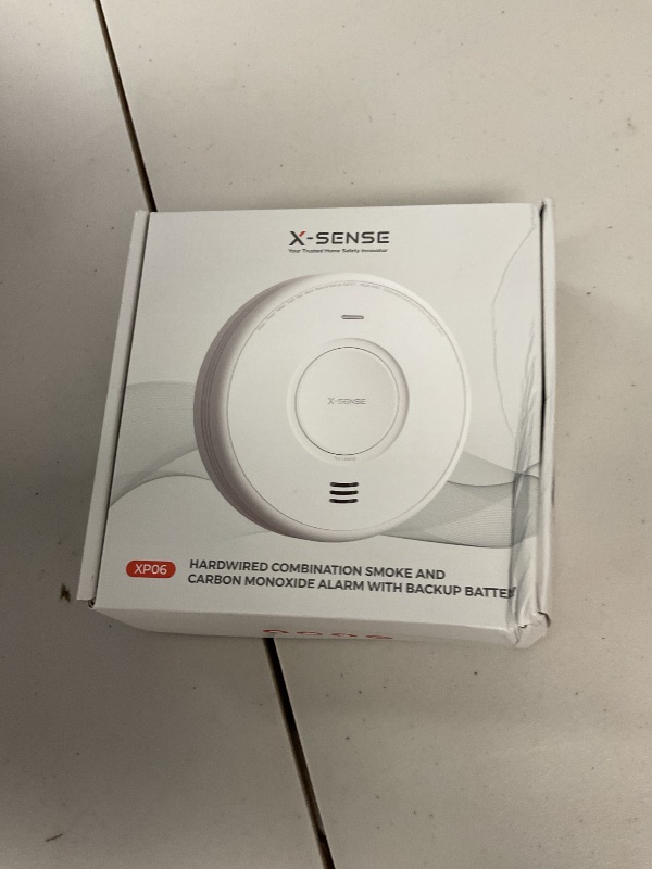 Photo 1 of X-Sense AC Hardwired Combination Smoke and Carbon Monoxide Detector, Hardwired Interconnected Smoke and CO Detector Alarm with Replaceable Battery Backup, XP06, 1-Pack