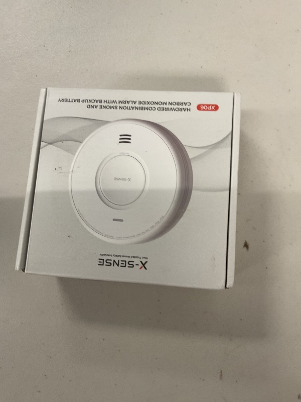 Photo 1 of X-Sense AC Hardwired Combination Smoke and Carbon Monoxide Detector, Hardwired Interconnected Smoke and CO Detector Alarm with Replaceable Battery Backup, XP06, 1-Pack