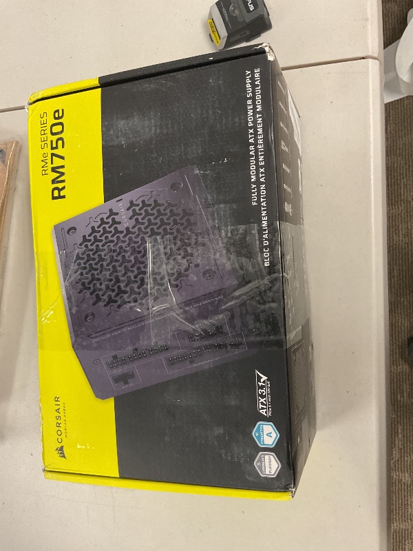 Photo 1 of CORSAIR RM750e (2025) Fully Modular Low-Noise ATX Power Supply with 12V-2x6 Cable – ATX 3.1 & PCIe 5.1 Compliant, Cybenetics Gold Efficiency, 105°C-Rated Capacitors, Modern Standby Mode – Black