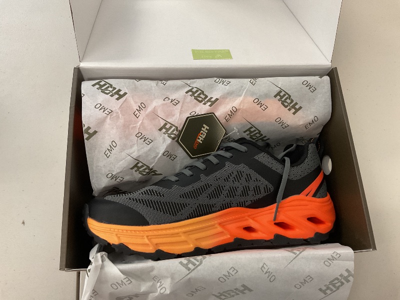 Photo 1 of GOOBON Mens Running Shoes FALKON 1.0 Athletic Shoes Hiking Fashion Footwear Breathable Outdoor Three Holes Sneakers BlackGrey US 9.5