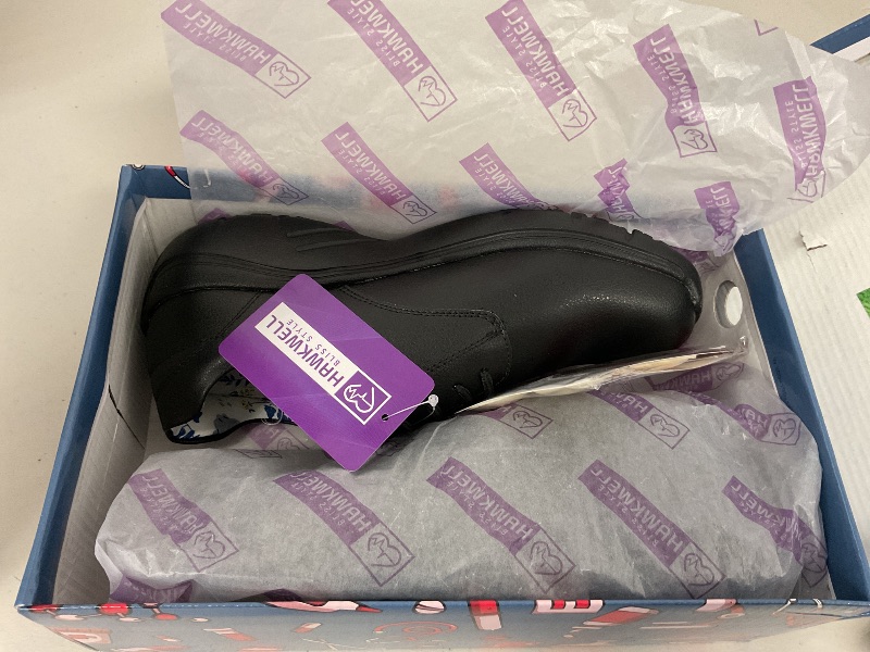 Photo 1 of Hawkwell Women's Slip Resistant Lightweight Nursing Shoes Comfortable Lace Up Work Shoes,Black Flower Synthetic,8 M US