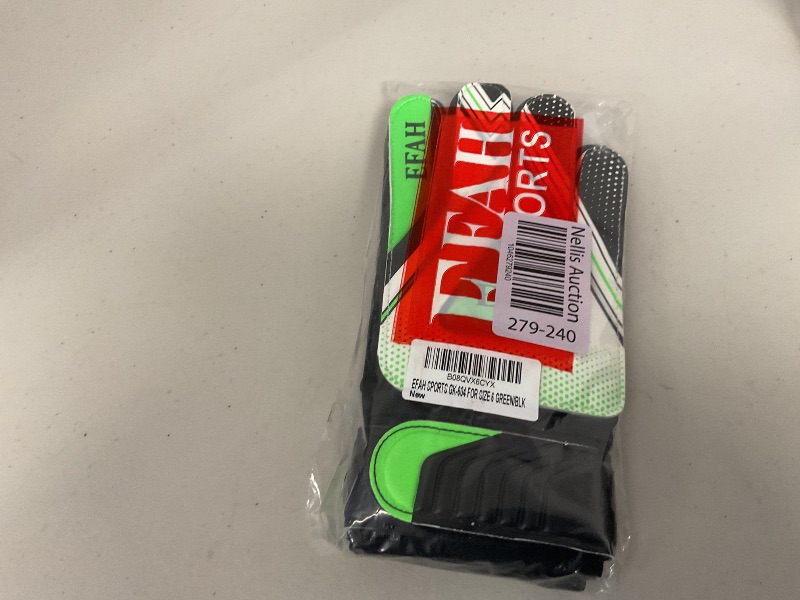 Photo 1 of EFAH SPORTS Soccer Goalie Goalkeeper Gloves for Kids Boys Children Football Gloves with Strong Grips