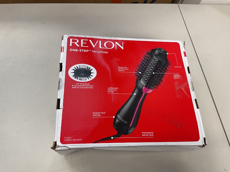 Photo 1 of REVLON One-Step Volumizer Hair Dryer and Styler – Easy Salon-Style Blowouts – Less Frizz, More Shine, and Reduced Heat Damage, for All Hair Types and Lengths (Black)