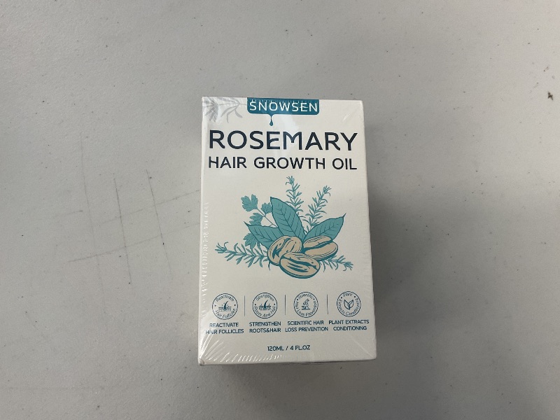 Photo 1 of SNOWSEN Rosemary Oil for Hair, Eyebrows & Eyelashes Growth - Nourishing Treatment with Essential Oil Roller Bottle for Dry, Split Ends & Damaged Hair (4 Fl Oz)