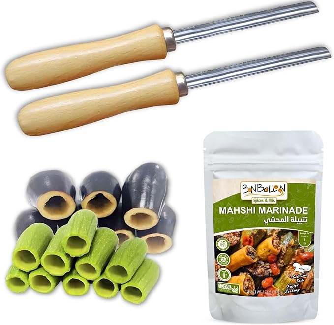 Photo 1 of 2 Pcs Corer Zucchini Squash Vegetable Stainless Kosa Excavator And One Mahshi Marinade Spice Mix