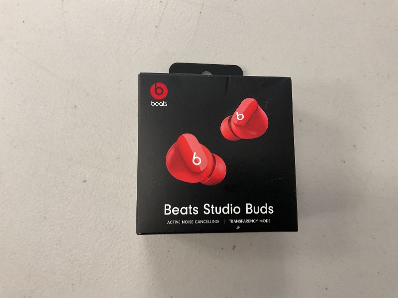 Photo 1 of Beats Studio Buds - True Wireless Noise Cancelling Earbuds - Compatible with Apple & Android, Built-in Microphone, IPX4 Rating, Sweat Resistant Earphones, Class 1 Bluetooth Headphones - Red