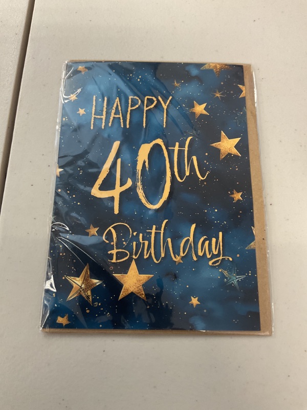 Photo 1 of happy 40 birthday card