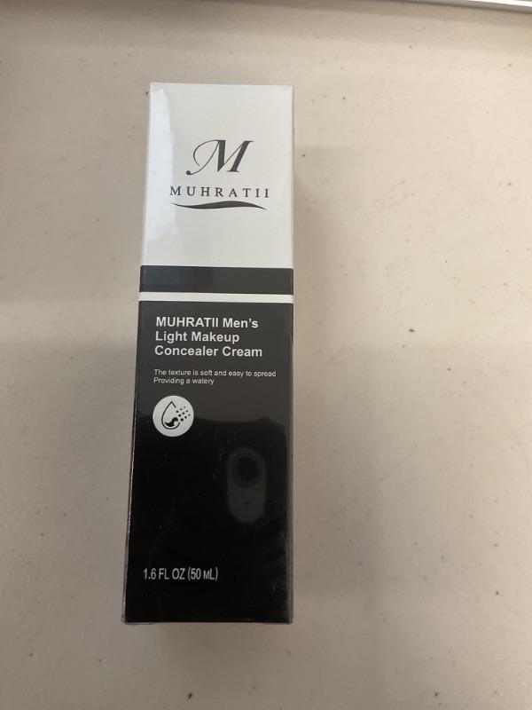 Photo 1 of Men's Moisturizing Concealer Cream with Niacinamide - Cover Flaws, Under Eye Puffiness, Dark Circles, Wrinkles, Long Lasting Concealer Makeup, 50ml