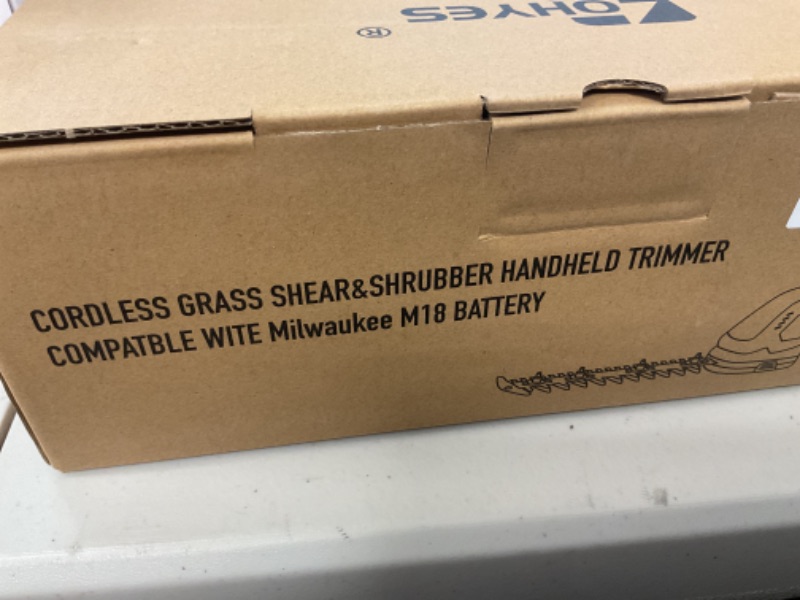 Photo 1 of Cordless Hedge Trimmer Compatible with Milwaukee 18V Battery 2 in 1 Grass Trimmer for Yard & Lawn Care(Battery not Included)