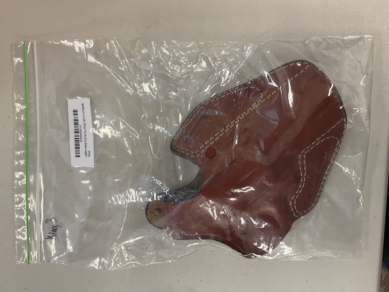 Photo 1 of Leather Belt Holster Fits Colt Python, Colt King Cobra, 357 Magnum, Thumb Break, Genuine Leather, Handmade, ShnLeather (Brown, Colt King Cobra 3 inch Barrel)