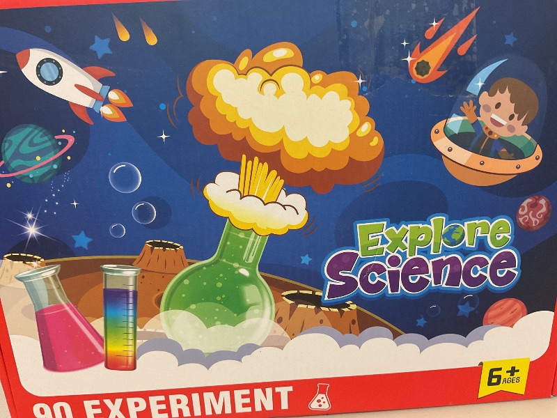 Photo 1 of 90 Lab Experiments Science Kit for Kids, STEM Activities Educational Scientist Toys Gifts for Age 6-12 Year Old Boys Girls, Chemistry and Physics Set Toys, Volcano Eruption