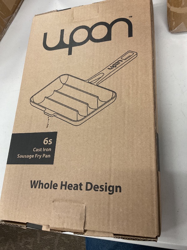 Photo 1 of The UPAN® Sausage Pan - Pre Seasoned Cast Iron Pan for Kitchen and Outdoor Use