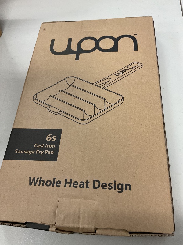 Photo 1 of The UPAN® Sausage Pan - Pre Seasoned Cast Iron Pan for Kitchen and Outdoor Use