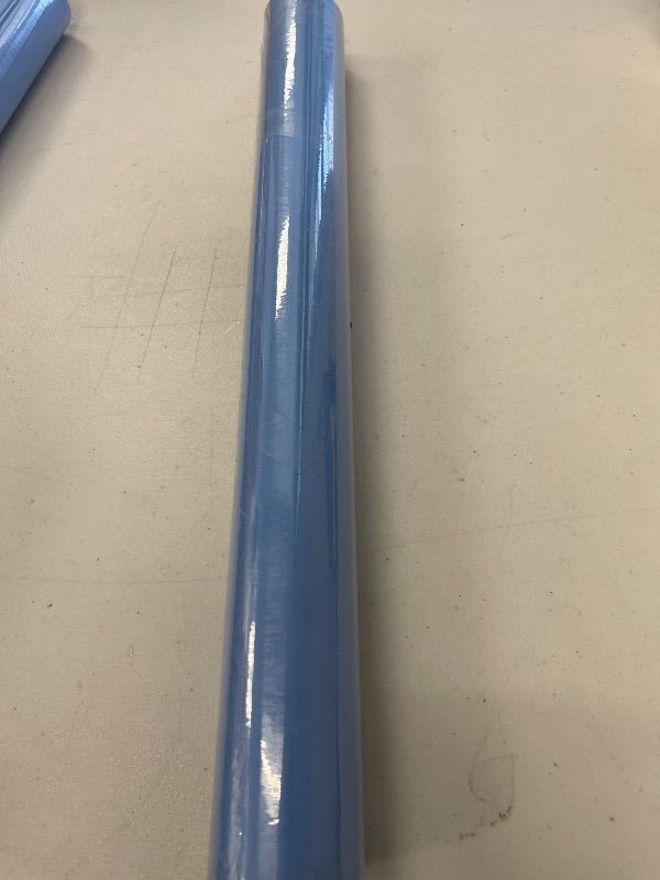 Photo 1 of Jeweluck Blue Peel and Stick Wallpaper Pure Blue Contact Paper 15.7inch x 196.8inch Solid Self Adhesive Removable Matte Waterproof Wallpaper for Walls Decorative Vinyl