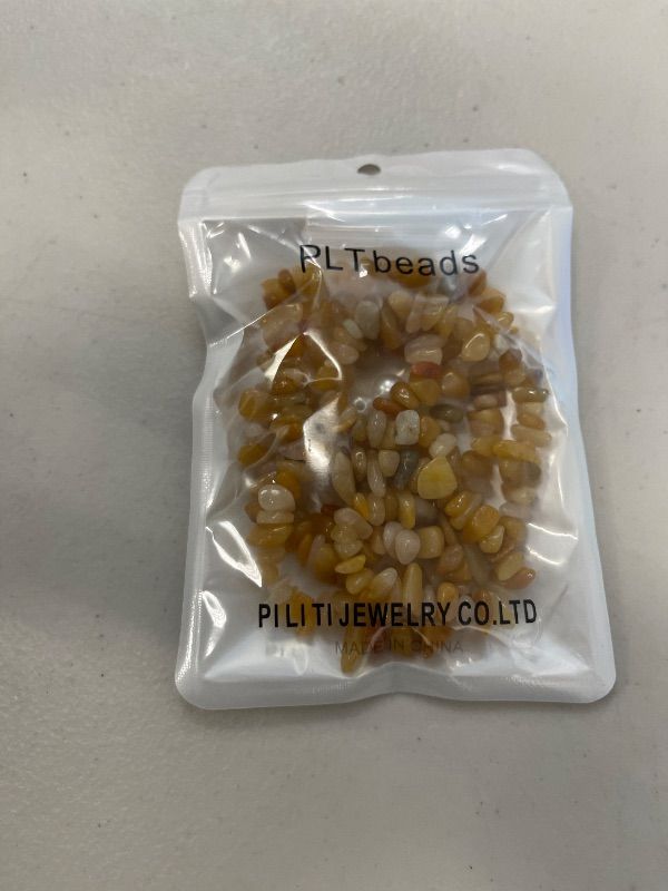 Photo 1 of PLTbeads 7-8mm Natural Yellow Aventurine Gemstone Chips Beads Healing Crystals Waist Bracelets Necklace Kit Irregular Stone DIY Crafts Design Jewelry Making