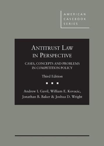 Photo 1 of Antitrust Law in Perspective: Cases, Concepts and Problems in Competition Policy (American Casebook Series)