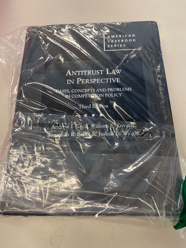 Photo 1 of Antitrust Law in Perspective: Cases, Concepts and Problems in Competition Policy (American Casebook Series)