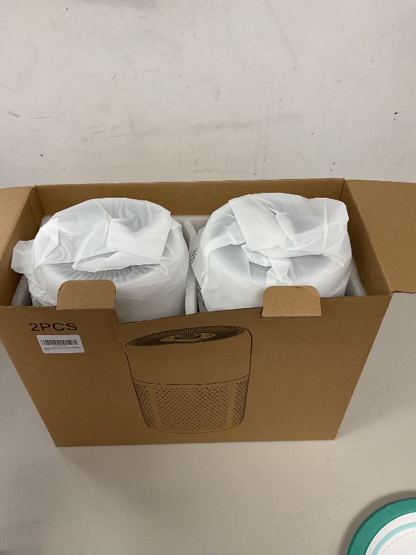 Photo 1 of 2 Pack Air Purifier for Home Bedroom with H13 True HEPA Filter for Smoke, Smokers, Dust, Odors, Pollen, Pet Dander | Quiet 99.9% Removal to 0.1 Microns | White Available for California