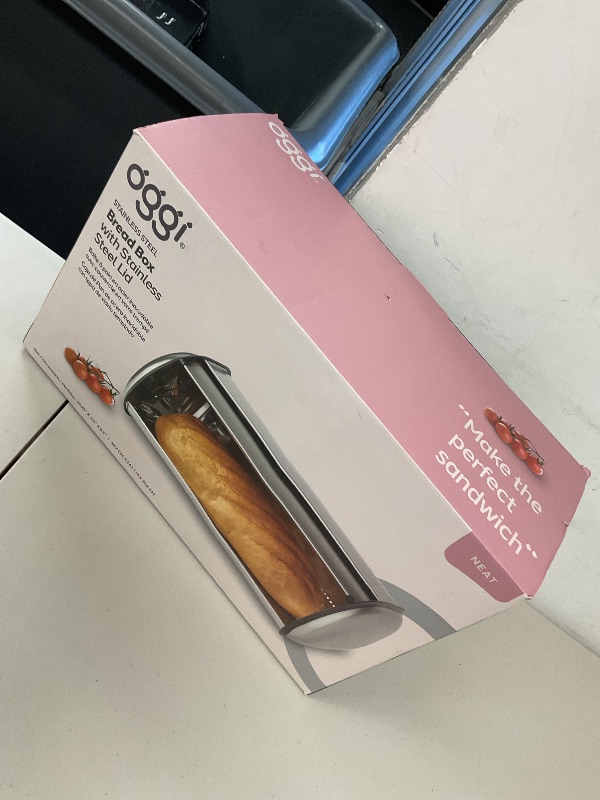Photo 1 of Bread Box with Stainless Steel Lid