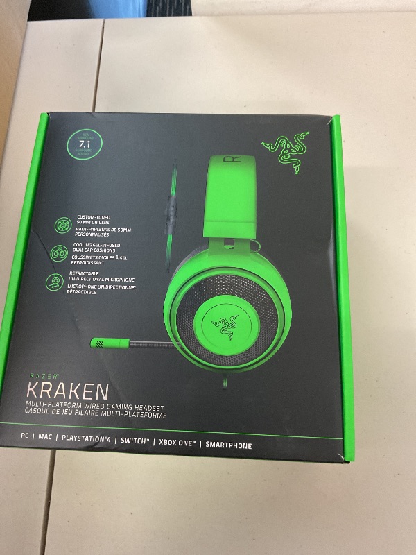 Photo 1 of Razer Kraken Multi Platform Green P2 Gaming Headset, Green, RZ.AU.KR.03.RT
