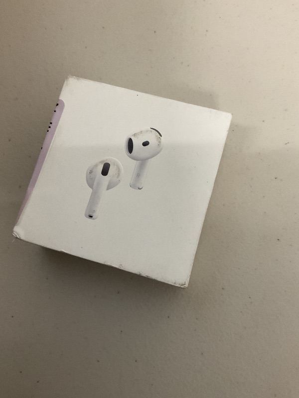 Photo 1 of Apple AirPods 4 Wireless Earbuds, Bluetooth Headphones, with Active Noise Cancellation, Adaptive Audio, Transparency Mode, Personalized Spatial Audio, USB-C Charging Case, Wireless Charging, H2 Chip