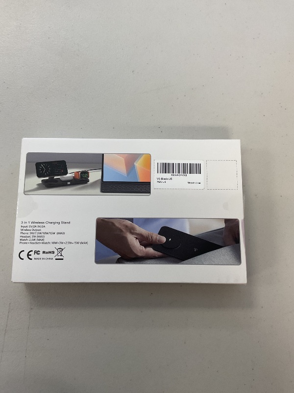 Photo 1 of 3 in 1 Wireless Charging Station for Apple Dvices,15W Fast Magnetic Charger, Foldable Travel Mag-Safe Charger Stand for iPhone 16/15/14/13/12 Pro Max Plus, iWatch S10/Ultra - S2, AirPods 4/Pro/3/2