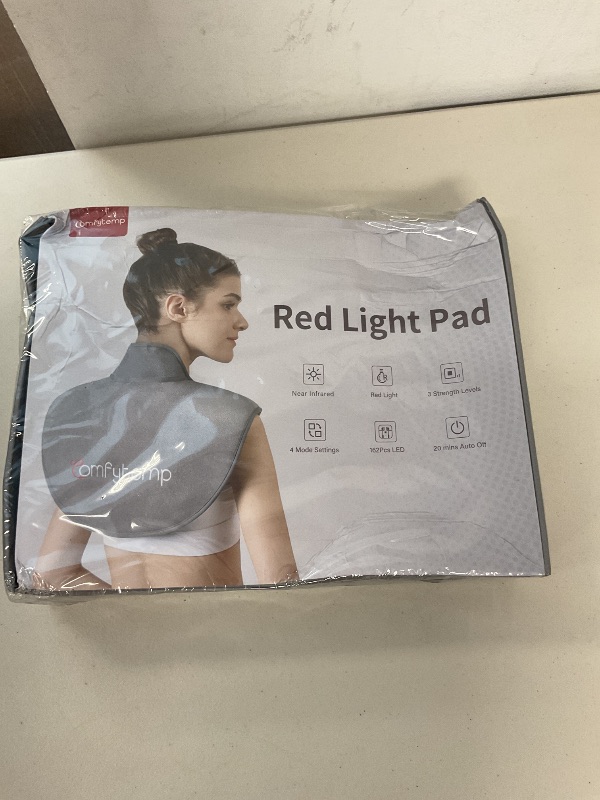 Photo 1 of Comfytemp Red Light Therapy for Neck Shoulder Back Pain Relief with 162 LEDs, FSA HSA Eligible Infrared Light Therapy Pad for Body, Flexible Near Light Therapy Wrap, Father's Day Gifts, 660nm & 850nm