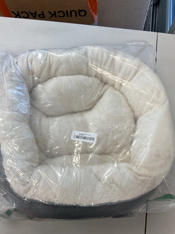 Photo 1 of Love's cabin Round Donut Cat and Dog Cushion Bed, 20in Bed for Cats or Small Dogs, Anti-Slip & Water-Resistant Bottom, Super Soft Durable Fabric Pet Beds, Washable Luxury Cat & Dog Bed Gray