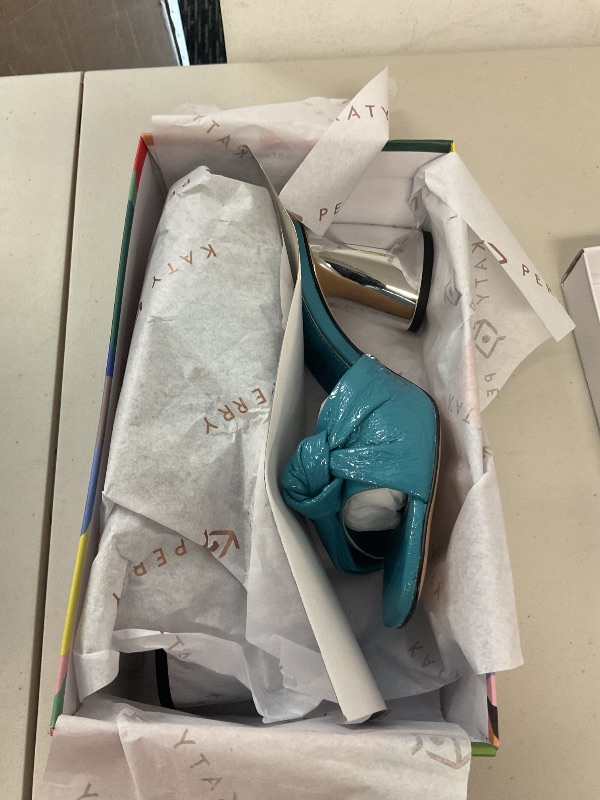 Photo 1 of Katy Perry Women's The Timmer Bow Sandal Heeled, Deep Blue, 5.5