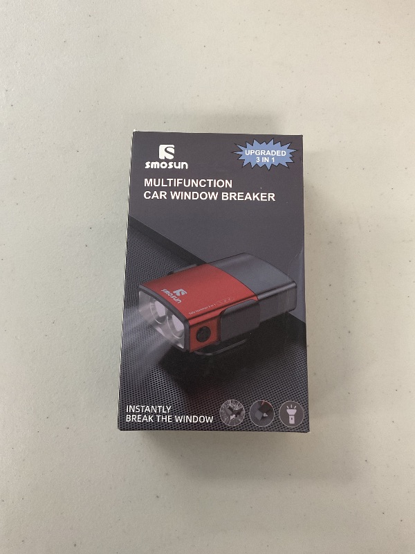 Photo 1 of smosun Window Breaker - Upgraded Safe Hammer Glass Breaker Under Water, Car Hammer Seatbelt Cutter Window Breaker Emergency Escape Tool, 3 in 1 Glass Breaker for New Cars (Red 2PCS)
