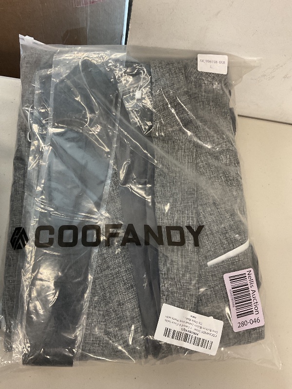 Photo 1 of COOFANDY Men’s Casual 4 Piece Suits One Button Blazer Jacket Vest Pants with Tie Dark Grey