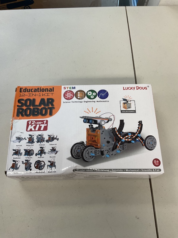 Photo 1 of Lucky Doug Toys for Ages 8-13, 12-in-1 STEM Solar Robot Kit Toys Gifts for Kids 8 9 10 11 12 13 Years Old, Educational Building Science Experiment Set Birthday for Kids Boys Girls