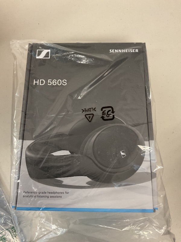Photo 1 of Sennheiser HD 560 S Over-The-Ear Audiophile Headphones - Neutral Frequency Response, E.A.R. Technology for Wide Sound Field, Open-Back Earcups, Detachable Cable, (Black) (HD 560S)