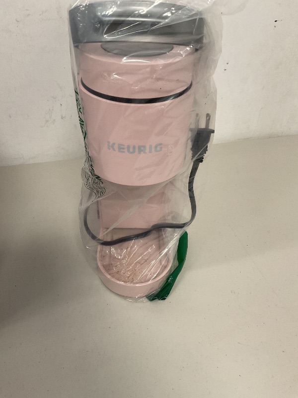 Photo 1 of Keurig K-Mini Single Serve K-Cup Pod Coffee Maker, 6 to 12oz Brew size, with Cord Storage, Perfect for Small Spaces, Dusty Rose