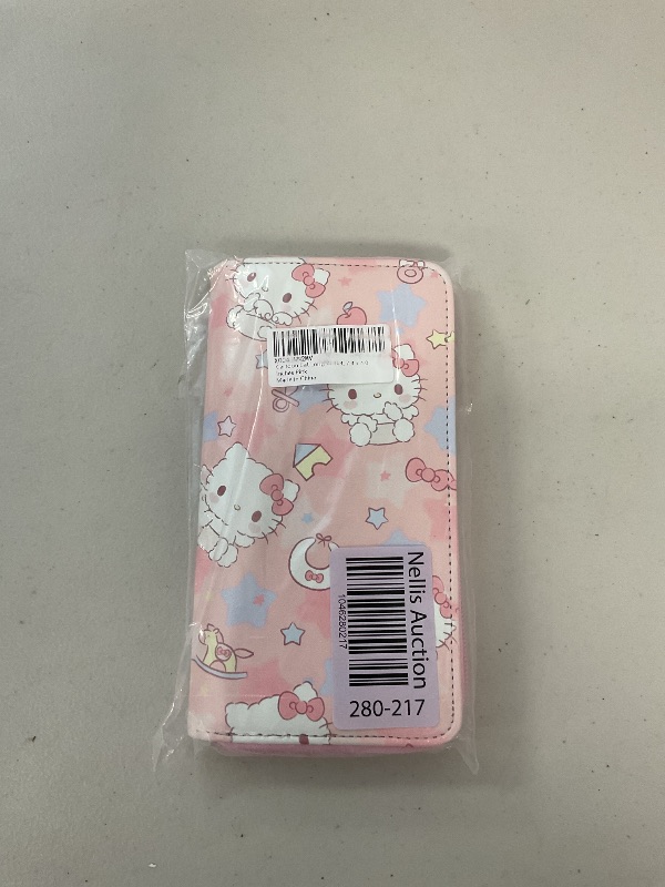 Photo 1 of BOBORAT Cartoon Cat Long Wallet, 7.4 x 4.0 Inches Pink Cute PU Leather Purse, Card Holder with Zipper Closure for Girls Women