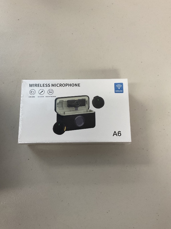 Photo 1 of QUEENLINK Quad-Mode Wireless Lavalier Microphone for iPhone/Android with Noise Cancellation, Acoustic, Reverb and Mute, 48KHz/24bit, 330ft Range, 60H Battery, Lapel Mic for Video Recording, Streaming