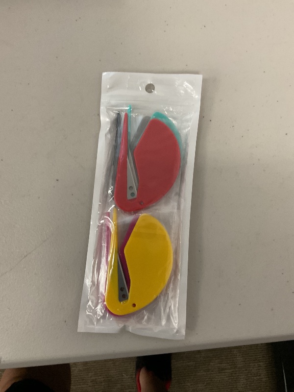 Photo 1 of Anyongora Letter Opener Set, 6-Pack, Compact & Safe Design, High-Quality Stainless Steel Blades, Multi-Color Options for Home, Office, and Travel Use