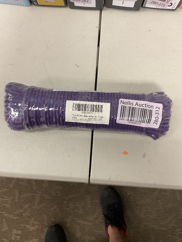 Photo 1 of TECEUM Cotton Rope 3/16” (5 mm) – 100 FT – Strong All-Purpose Braided Rope – Natural Cotton – for Crafting, ?amping, Clothes Line, DIY, Indoor & Outdoor Use – Purple
