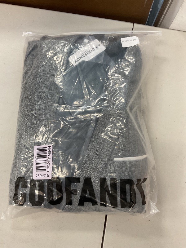 Photo 1 of COOFANDY Men’s Casual 4 Piece Suits One Button Blazer Jacket Vest Pants with Tie Dark Grey